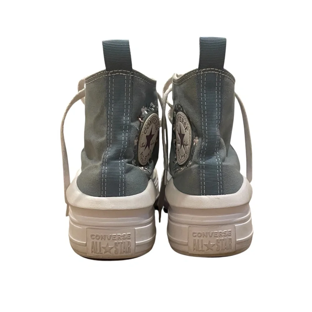 Converse All Star Chuck Taylor Blue Platform Canvas Sneakers Women’s 7 (Kids 5)